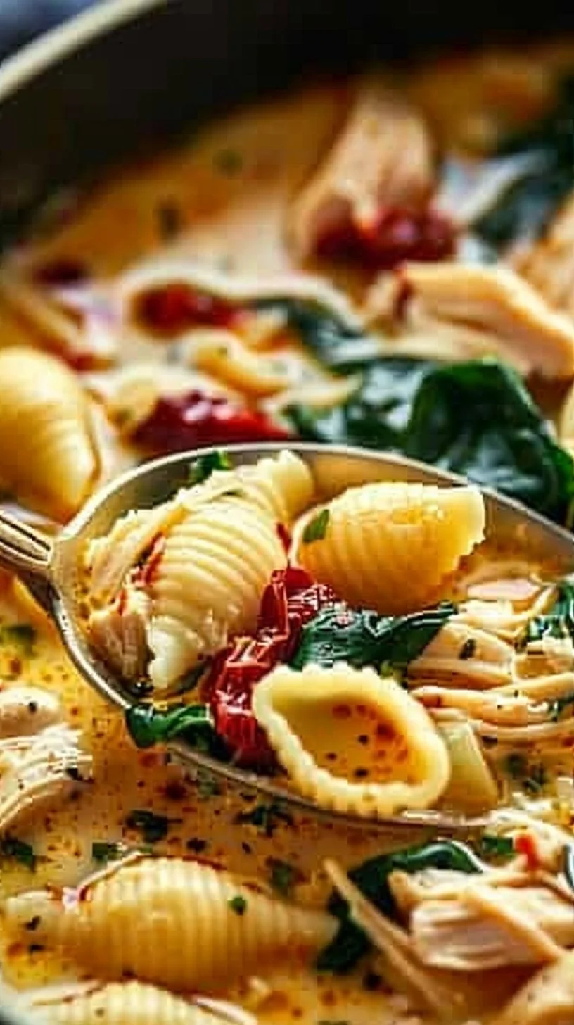 Bowl of Marry Me Chicken Soup, a comforting dish for cold days and cozy nights.