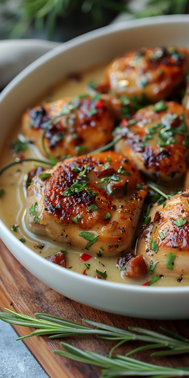 Easy Crockpot Chicken with Creamy Gravy
