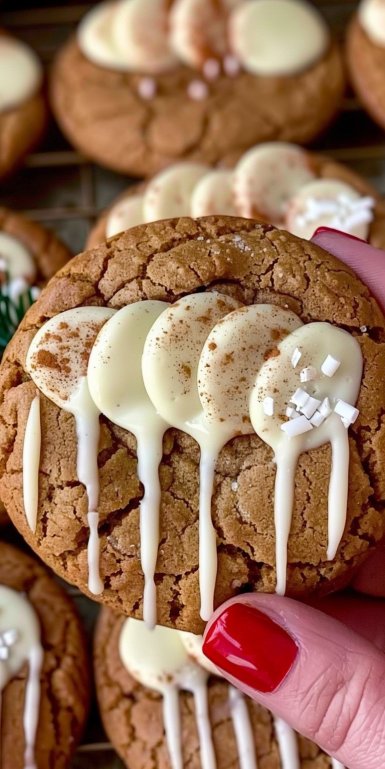 Chewy Maple Cinnamon Cookies with White Chocolate
