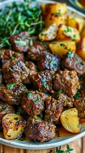 High Protein Slow Cooker Garlic Butter Beef Bites 4 High Protein Slow Cooker Garlic Butter Beef Bites