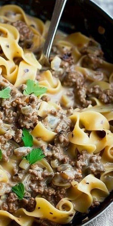 Easy Ground Beef Stroganoff Recipe
