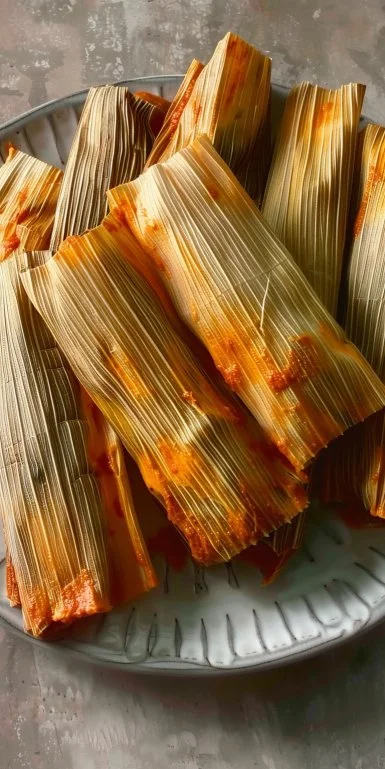 Tamales 3 Delicious homemade tamales ready to be served