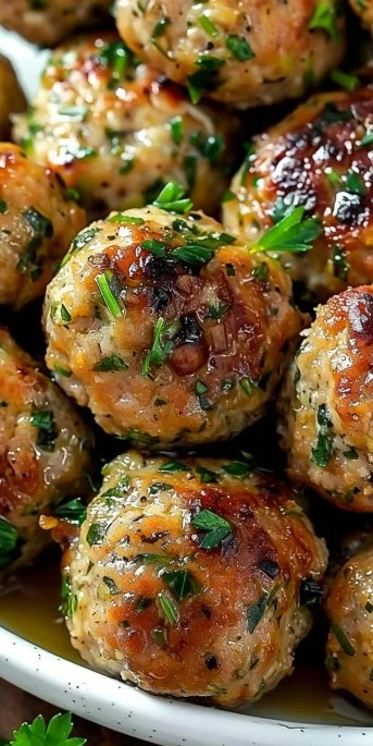 Turkey Meatballs 3 Healthy homemade turkey meatballs served with marinara sauce.