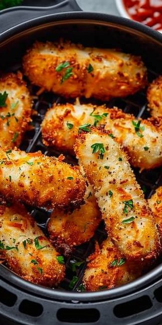 Air Fryer Mozzarella Sticks 4 Air Fryer Mozzarella Sticks