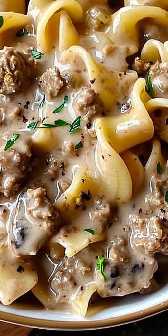 Ground Beef Stroganoff