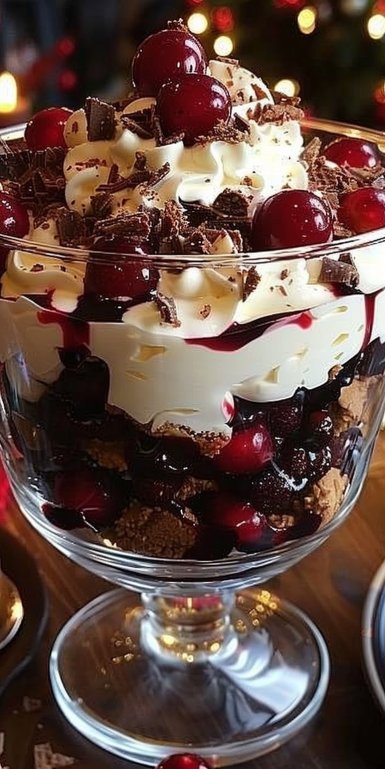 Black Forest Trifle for Christmas