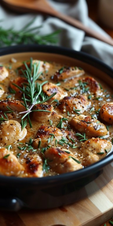 Crockpot Chicken in Gravy