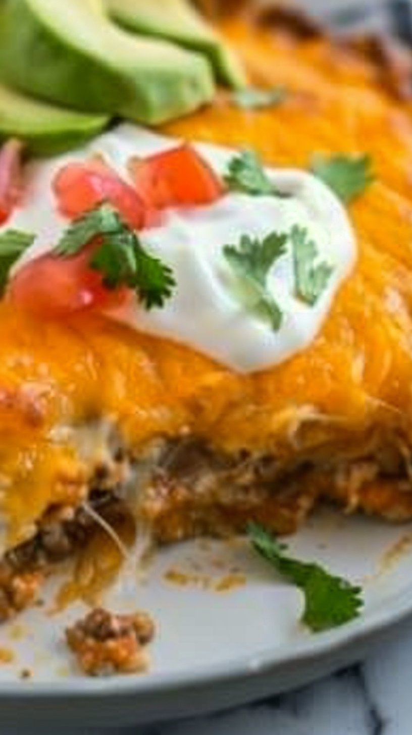 Crustless Taco Pie (Keto Taco Pie + Low Carb, Gluten Free)
