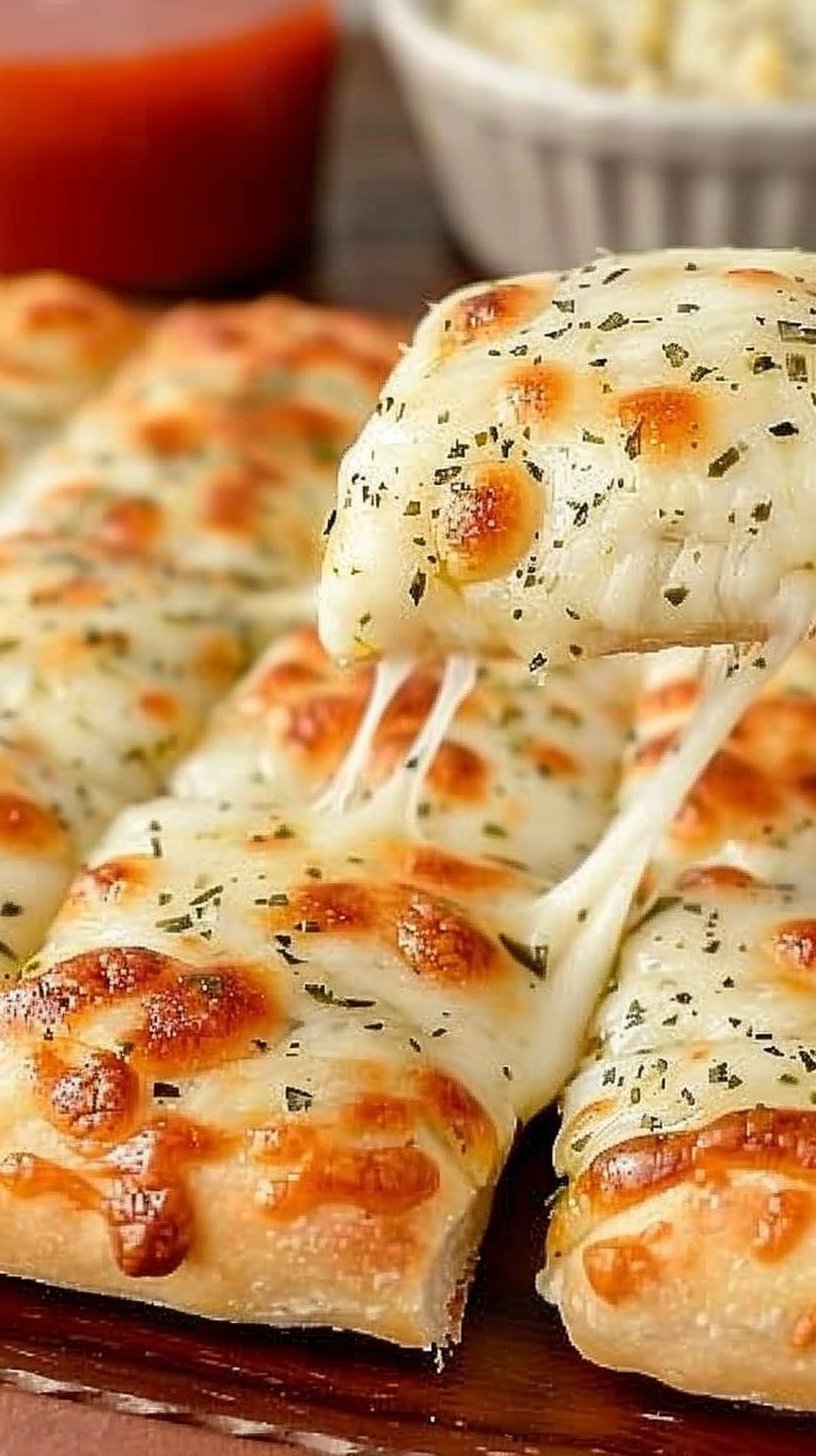 Cheesy Breadsticks 4 Cheesy Breadsticks