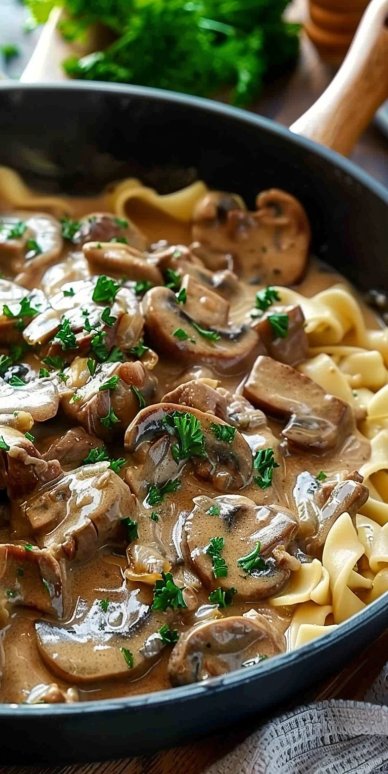 Easy Authentic Beef Stroganoff