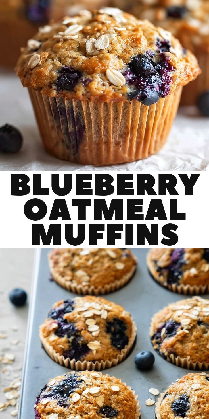 Classic Blueberry Oatmeal Muffins 5 Classic Blueberry Oatmeal Muffins