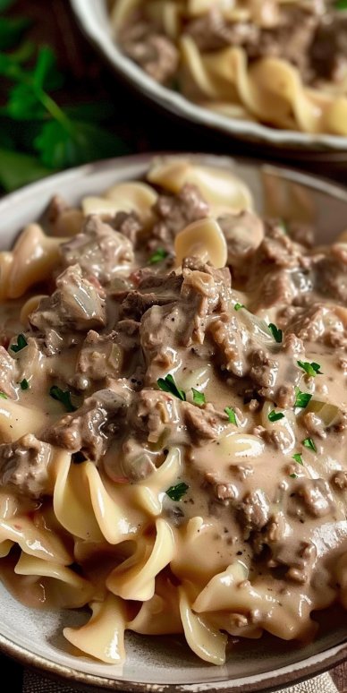 Ground Beef Stroganoff