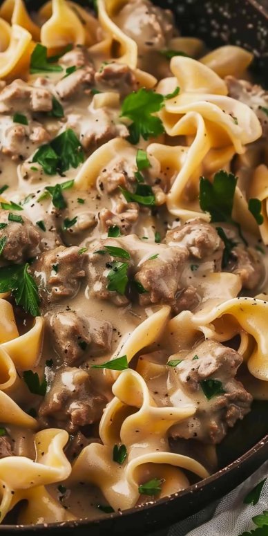 30-Minute Ground Beef Stroganoff
