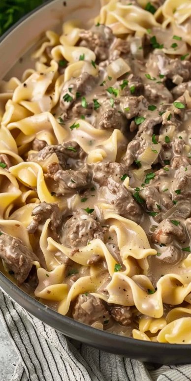 30-Minute Ground Beef Stroganoff