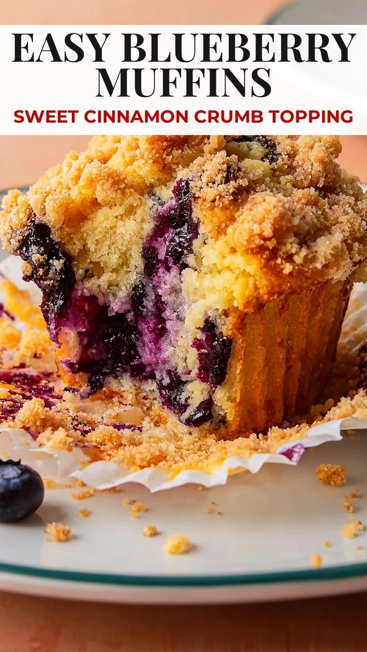 Easy Blueberry Streusel Muffins 5 Easy Blueberry Streusel Muffins