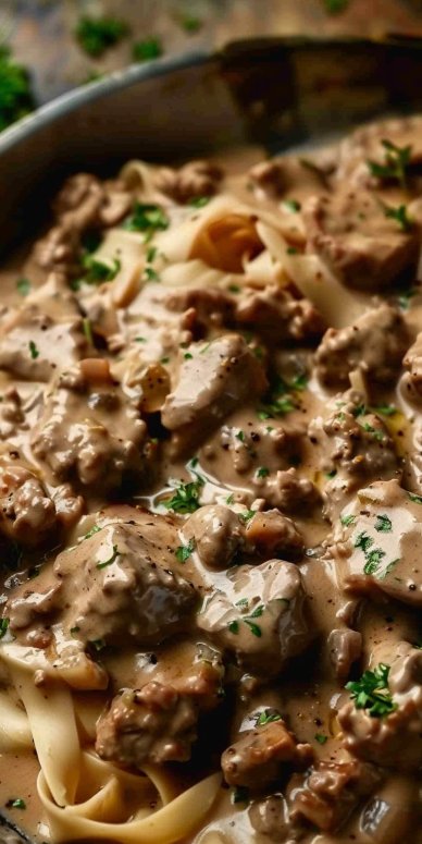 Ground Beef Stroganoff