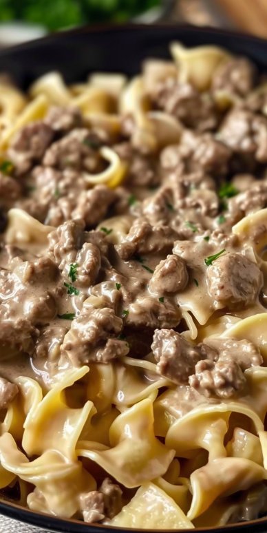 Creamy Ground Beef Stroganoff in Just 30 Minutes