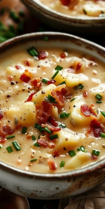 Creamy Potato Soup with Bacon