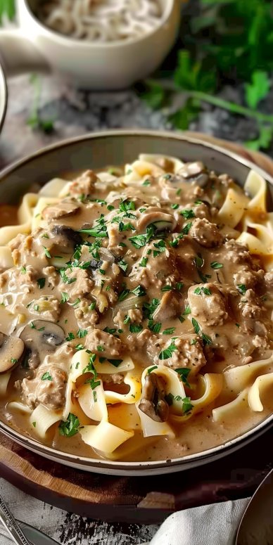 Ground Beef Stroganoff