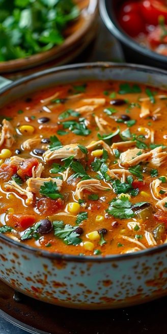 Easy Chicken Enchilada Soup