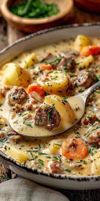 Creamy Potato and Sausage Chowder