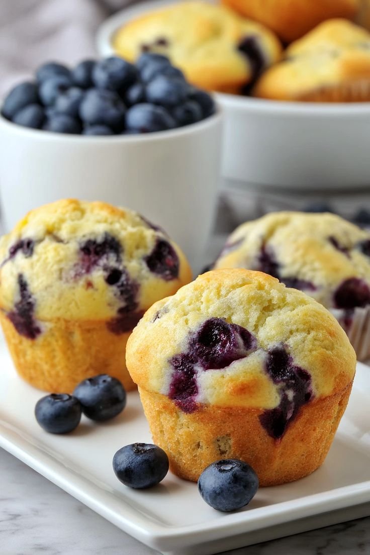One-Bowl Blueberry Muffins 5 One-Bowl Blueberry Muffins