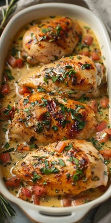 Baked Tuscan Chicken Breast