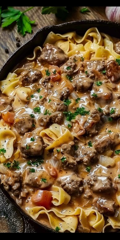Easy Hamburger Stroganoff