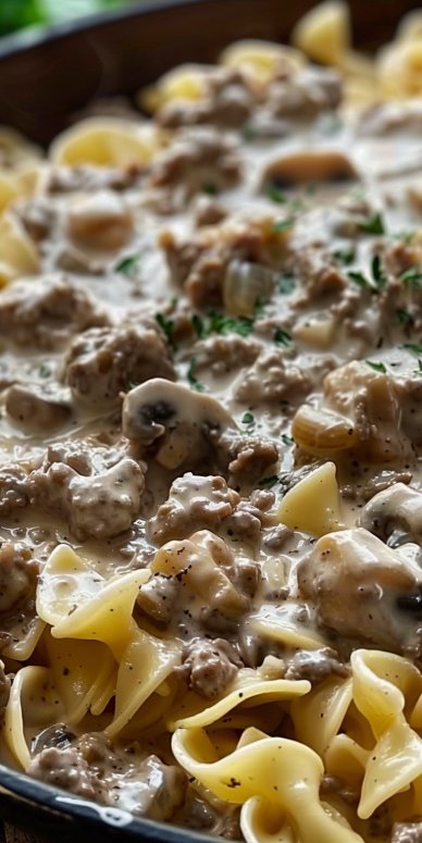 Ground Beef Stroganoff