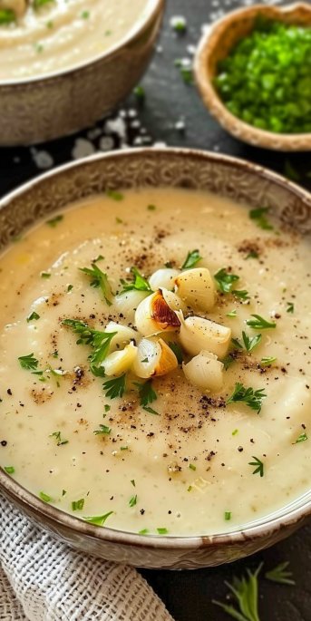 Creamy Roasted Garlic Soup