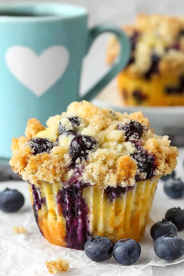 Best Blueberry Cream Cheese Muffins