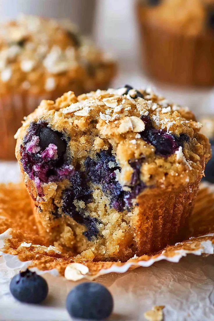 Simple Blueberry Oatmeal Muffins 5 Simple Blueberry Oatmeal Muffins