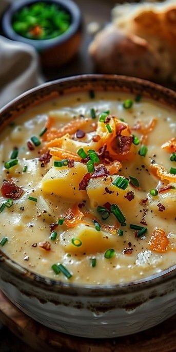 Classic Old Fashioned Loaded Potato Soup
