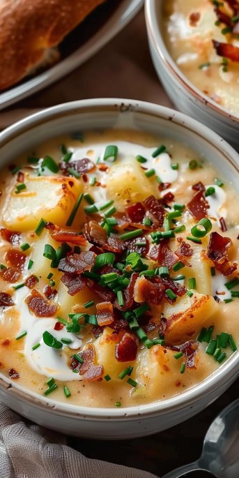 Comforting Loaded Baked Potato Soup Recipe