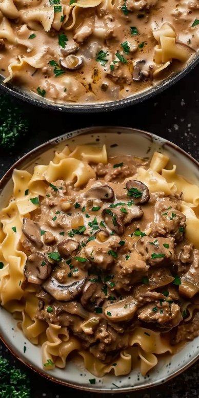 Ground Beef Stroganoff