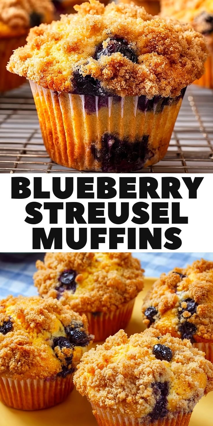 Simple Blueberry Streusel Muffins 5 Simple Blueberry Streusel Muffins