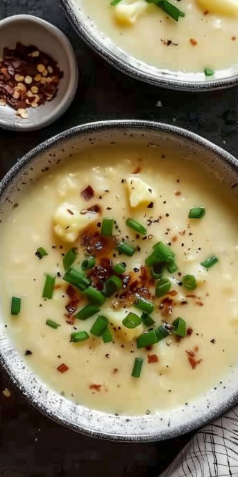 Creamy Cauliflower and Potato Soup