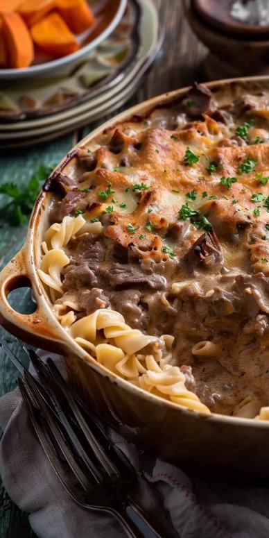 Beef Stroganoff Casserole