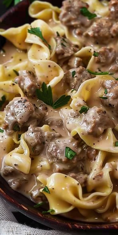 30-Minute Ground Beef Stroganoff