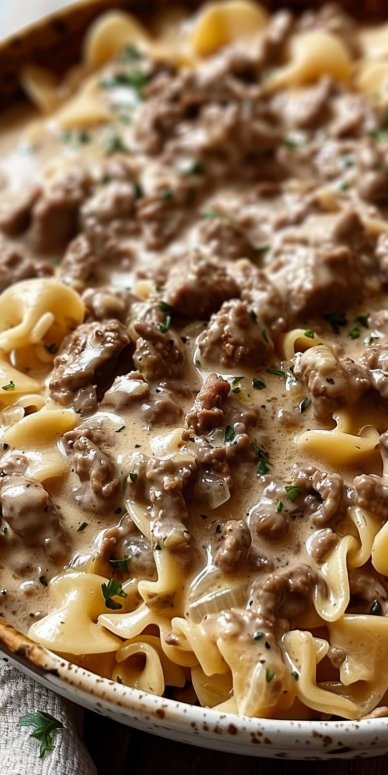 Ground Beef Stroganoff