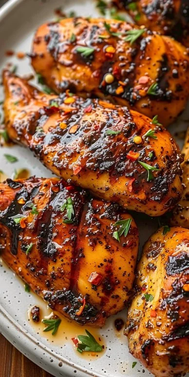 Baked Chicken Breast 4 Delicious baked chicken breast seasoned and ready to serve for a healthy meal