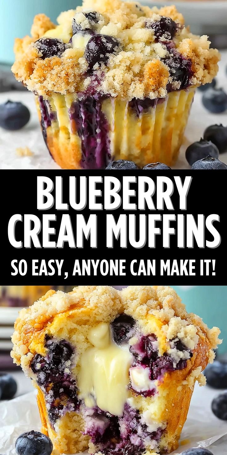 Classic Blueberry Cream Cheese Muffins 5 Classic Blueberry Cream Cheese Muffins