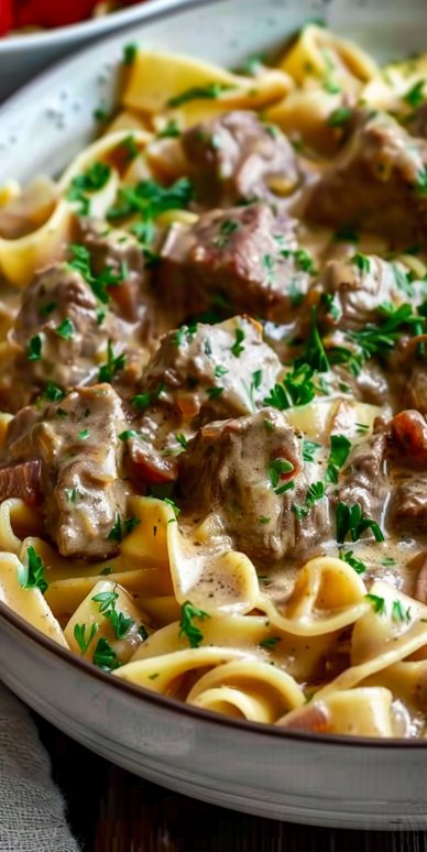 Slow Cooked Beef Stroganoff Pasta 6 Slow Cooked Beef Stroganoff Pasta