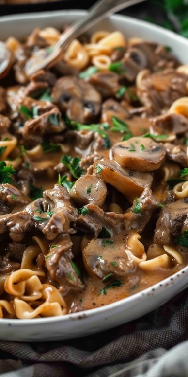 Easy Beef Stroganoff Recipe