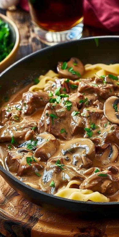 Easy Authentic Beef Stroganoff