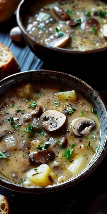 Mushroom Potato Soup