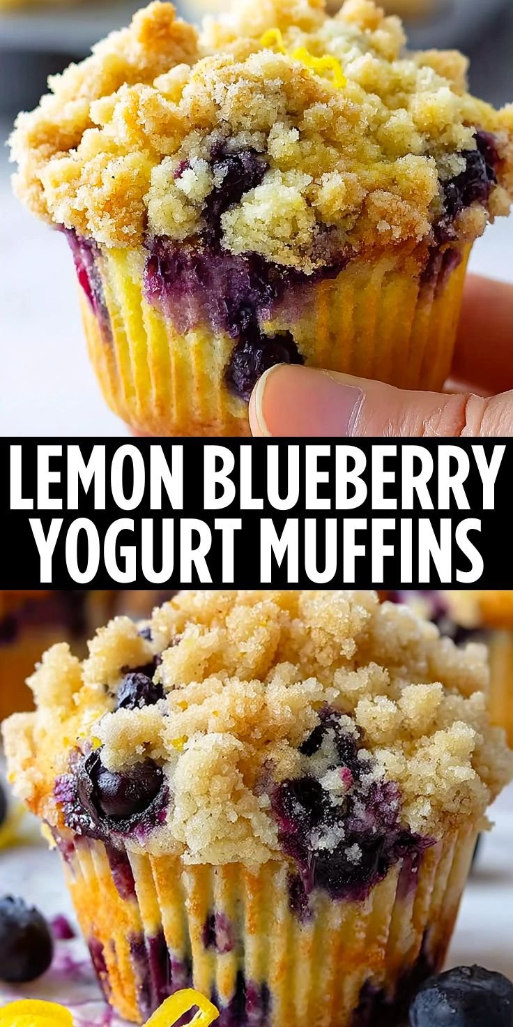 Greek Yogurt Lemon Blueberry Muffins 5 Greek Yogurt Lemon Blueberry Muffins