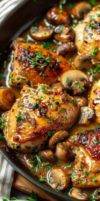 Easy Chicken Dinner with Garlic and Mushrooms 5 Easy Chicken Dinner with Garlic and Mushrooms
