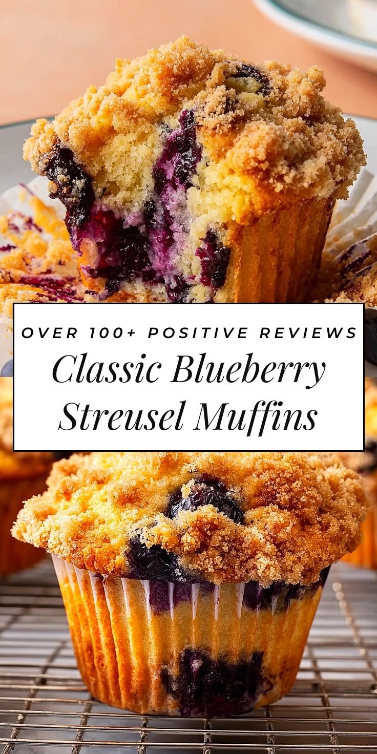 Classic Blueberry Streusel Muffins 5 Classic Blueberry Streusel Muffins