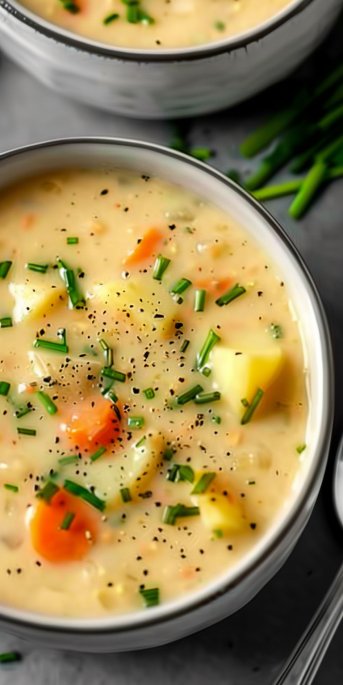 Homemade Broth Potato Soup